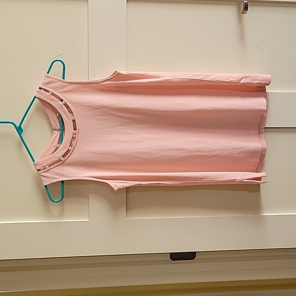 Joan Vass Pink and Pearl Tank